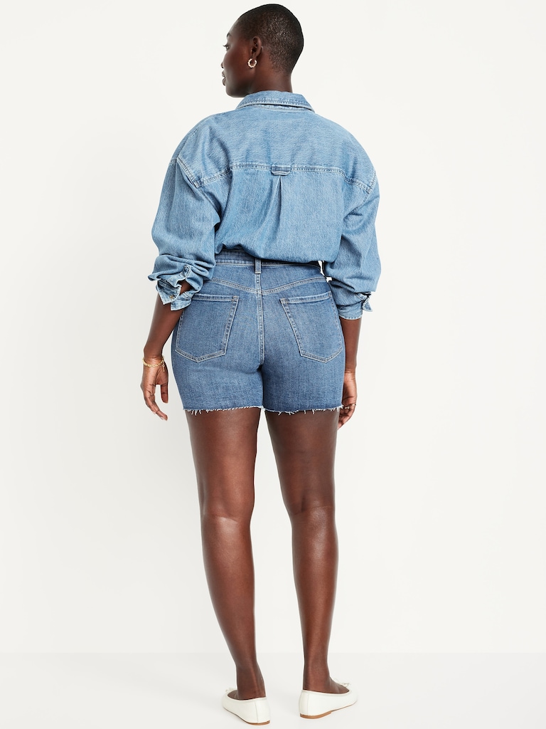 High-Waisted OG Jean Cut-Off Shorts -- 5-inch inseam