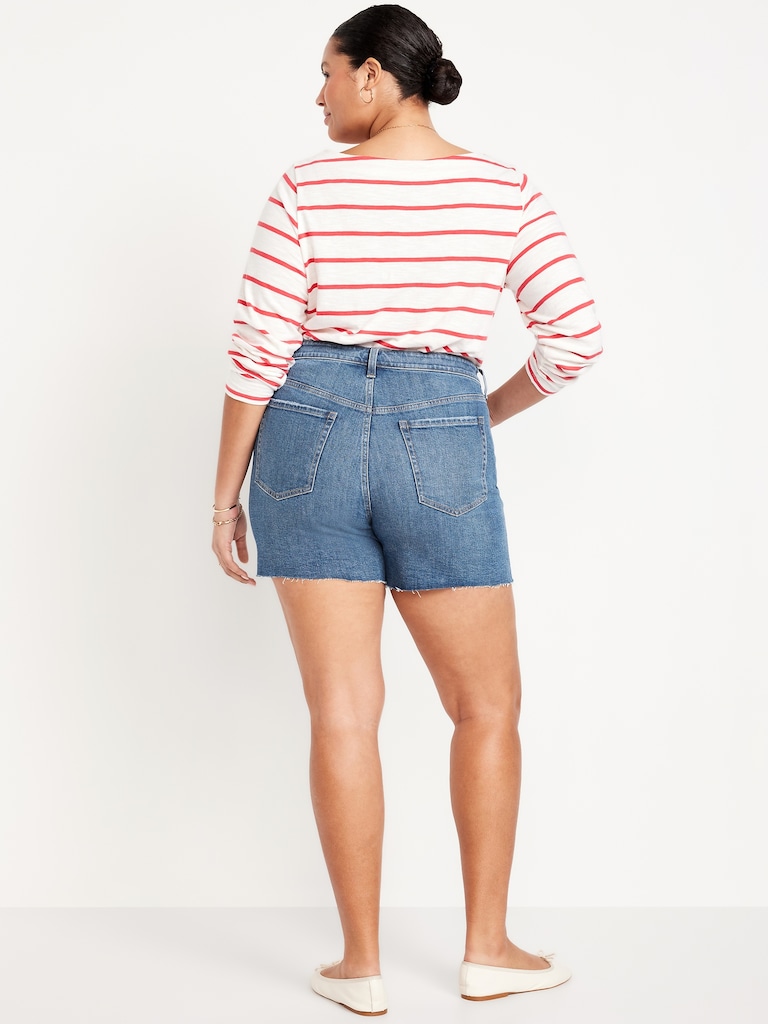 High-Waisted OG Jean Cut-Off Shorts -- 5-inch inseam