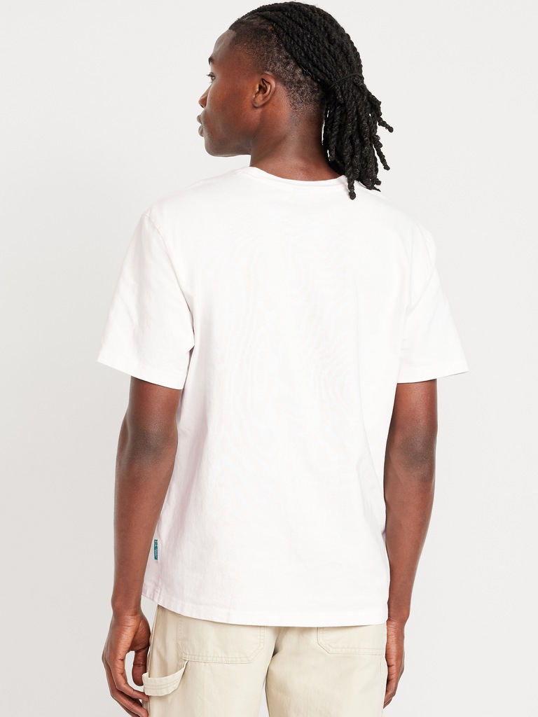 T-shirt ras du cou court en tissu épais 1994