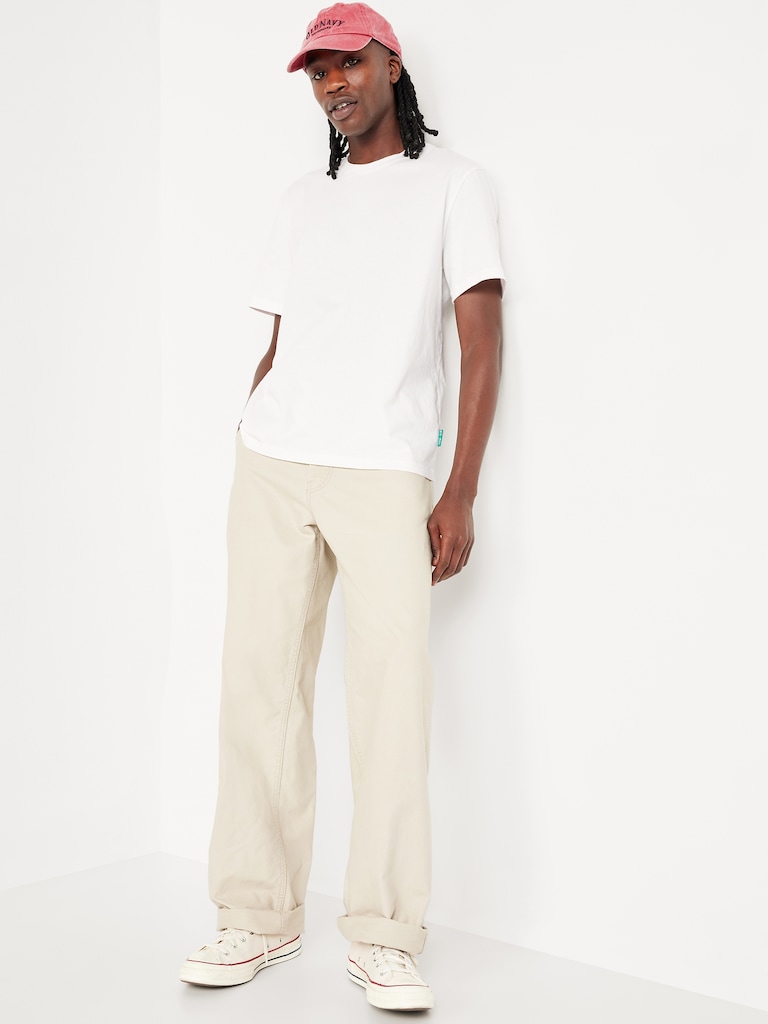 T-shirt ras du cou court en tissu épais 1994