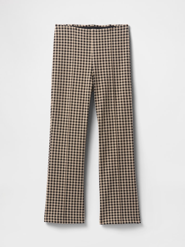 High Rise Double Knit Crop Kick Pants
