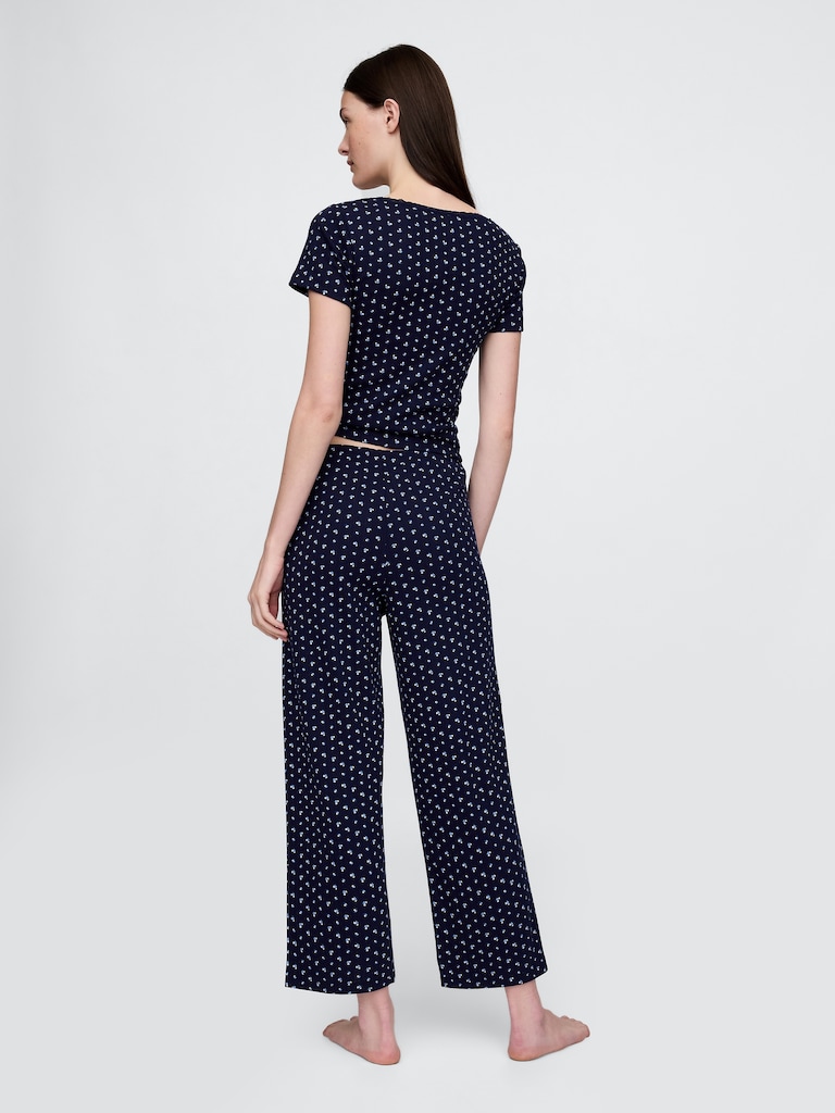 Pointelle Crop PJ Pants