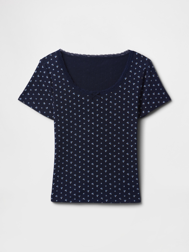Pointelle PJ Top