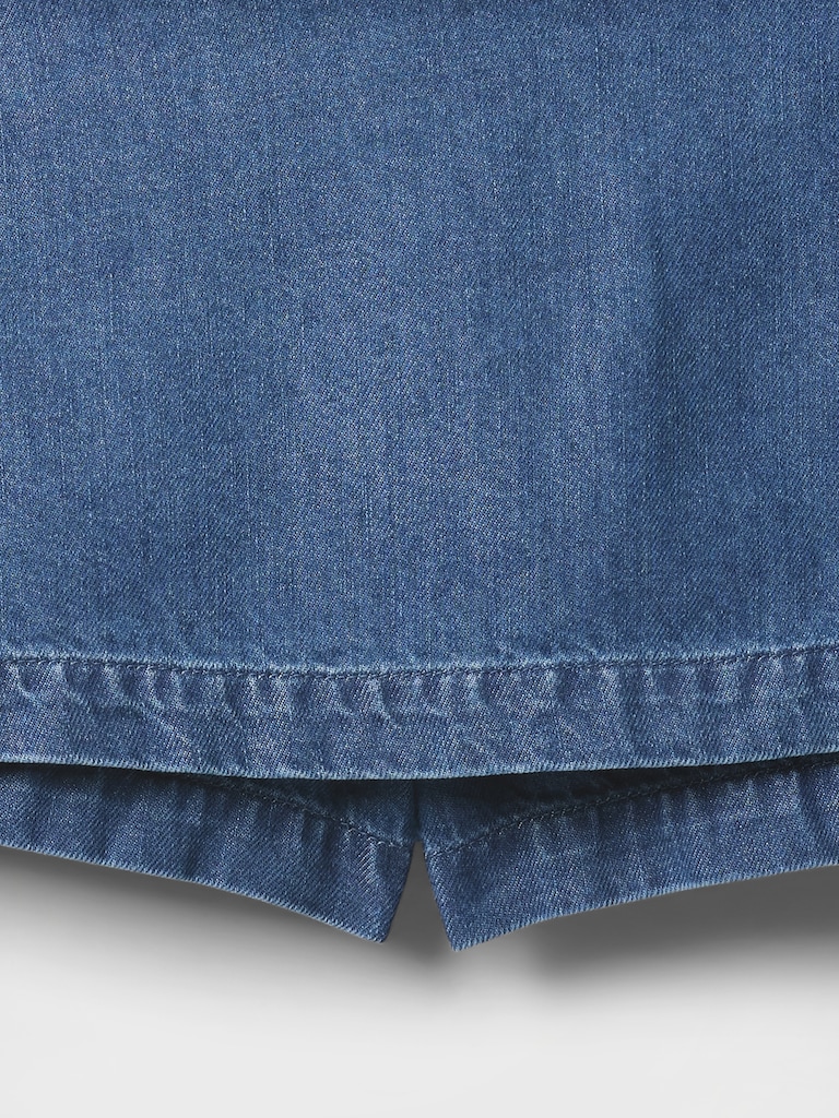 UltraSoft Denim Mini Skort