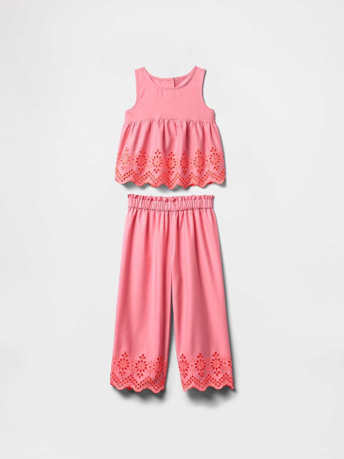 Baby & Toddler Eyelet Poplin Outfit Set