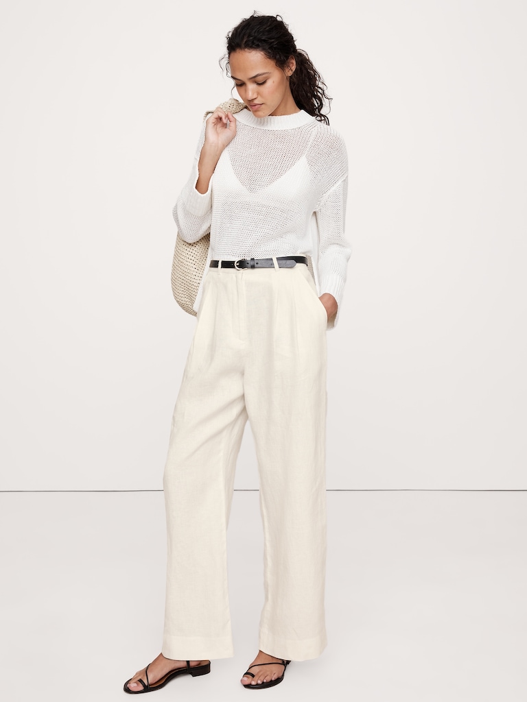 The Soho Wide-Leg Pant in Linen