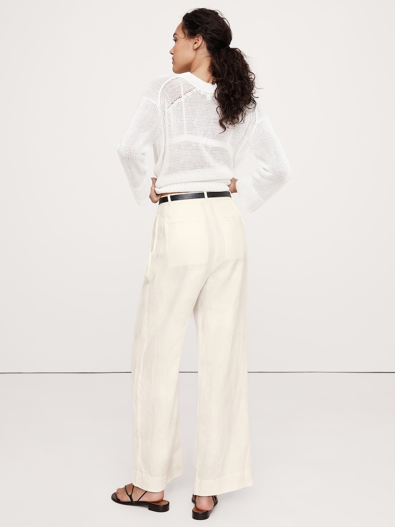 The Soho Wide-Leg Pant in Linen