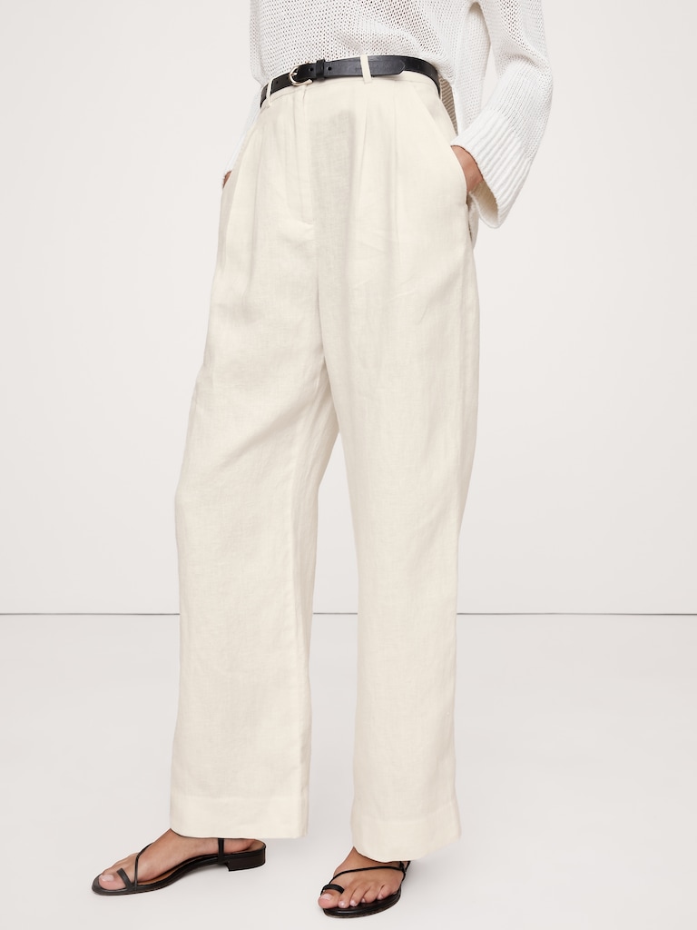 The Soho Wide-Leg Pant in Linen