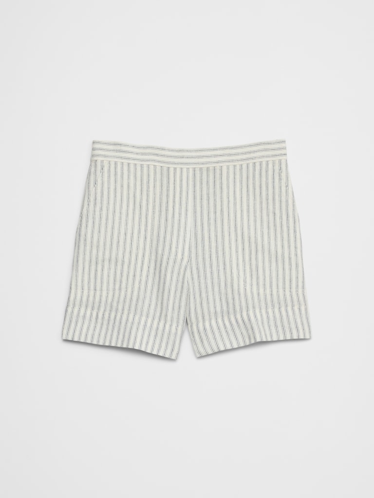 Linen-Blend Pull-On Short