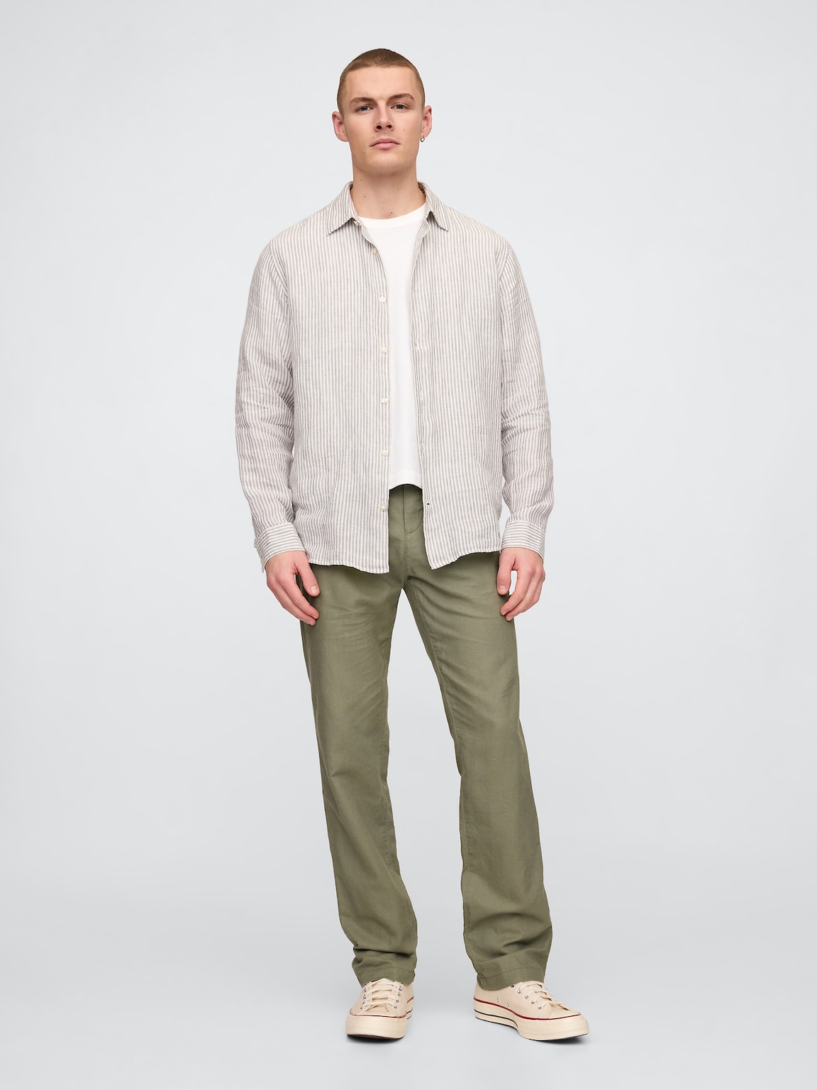 Linen-Cotton Khakis