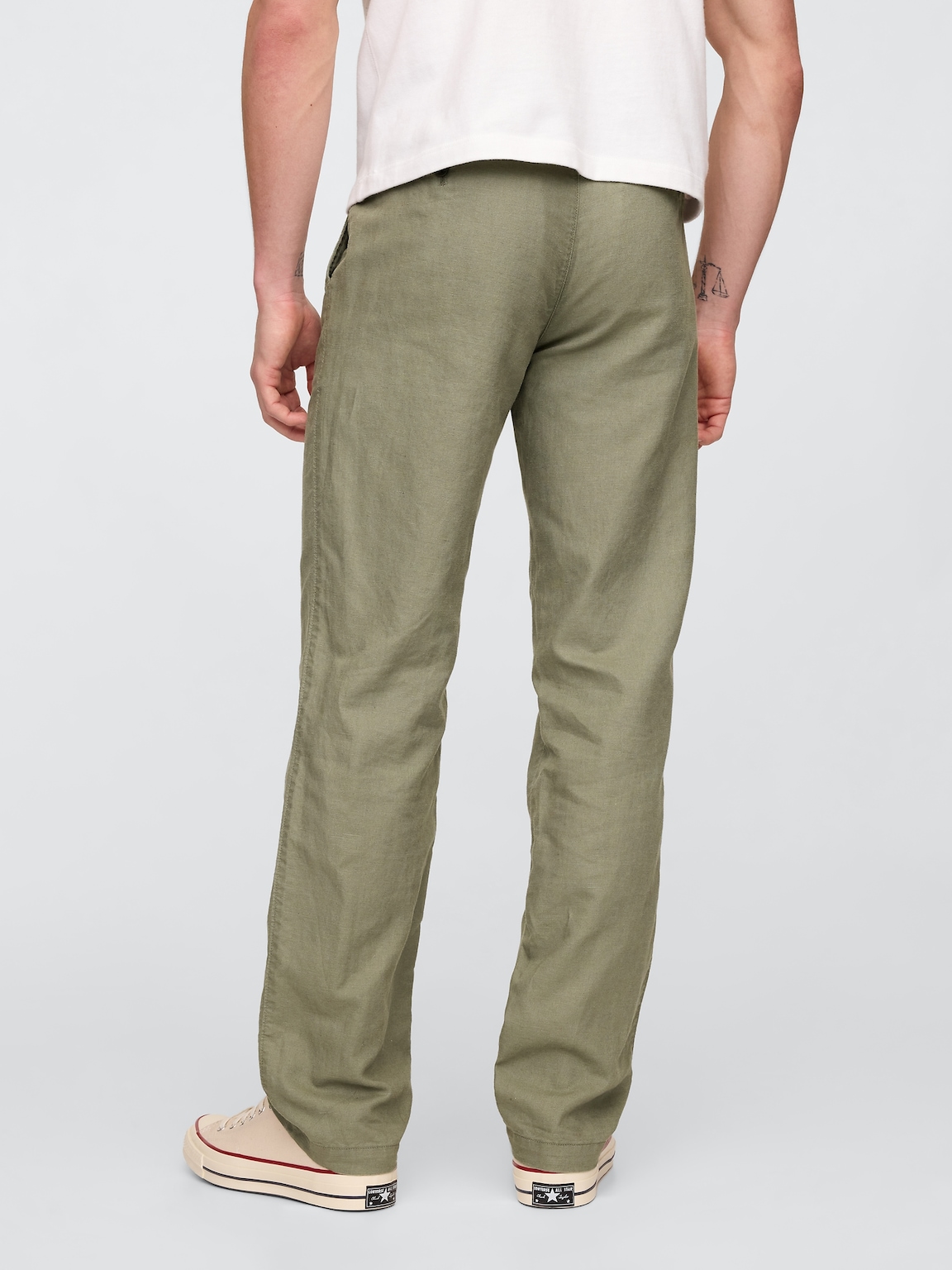 Linen-Cotton Khakis