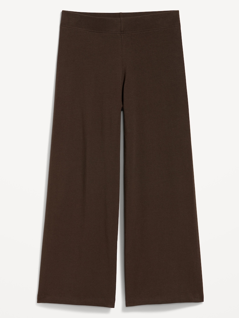 High-Waisted Fashion Wide-Leg Cropped Leggings