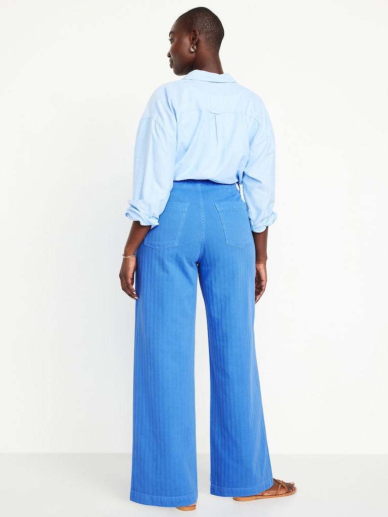 High-Waisted Baggy Wide-Leg Jeans