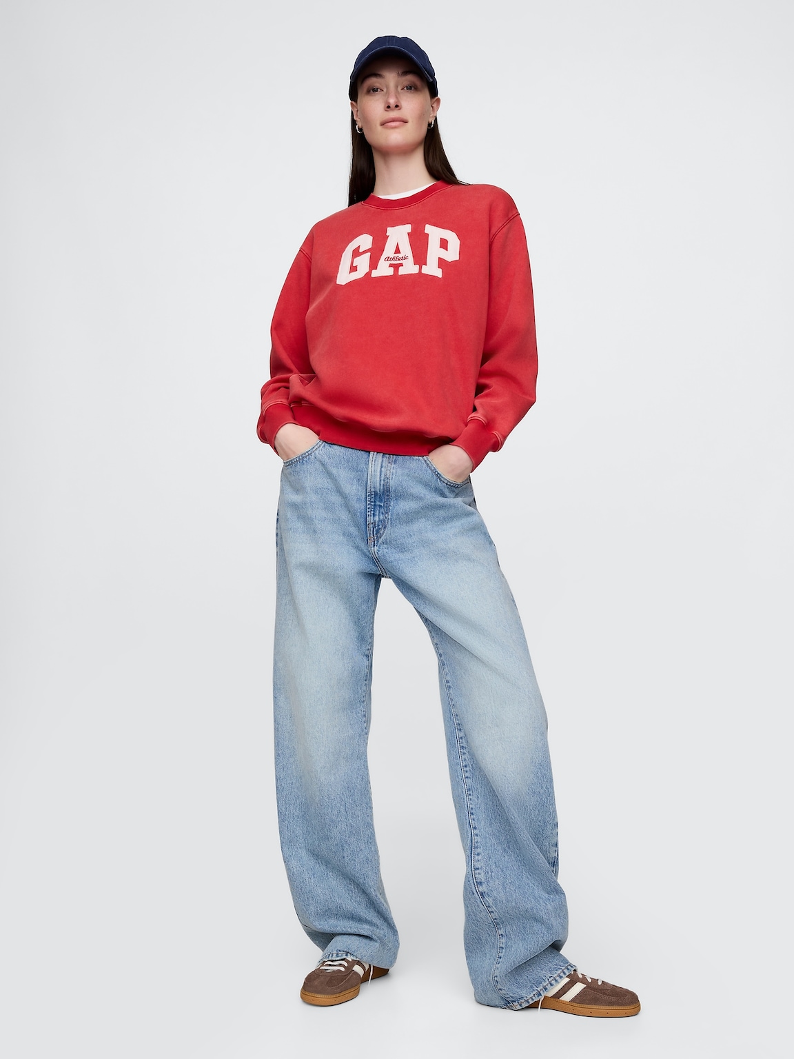 VintageSoft Gap Logo Tunic Sweatshirt