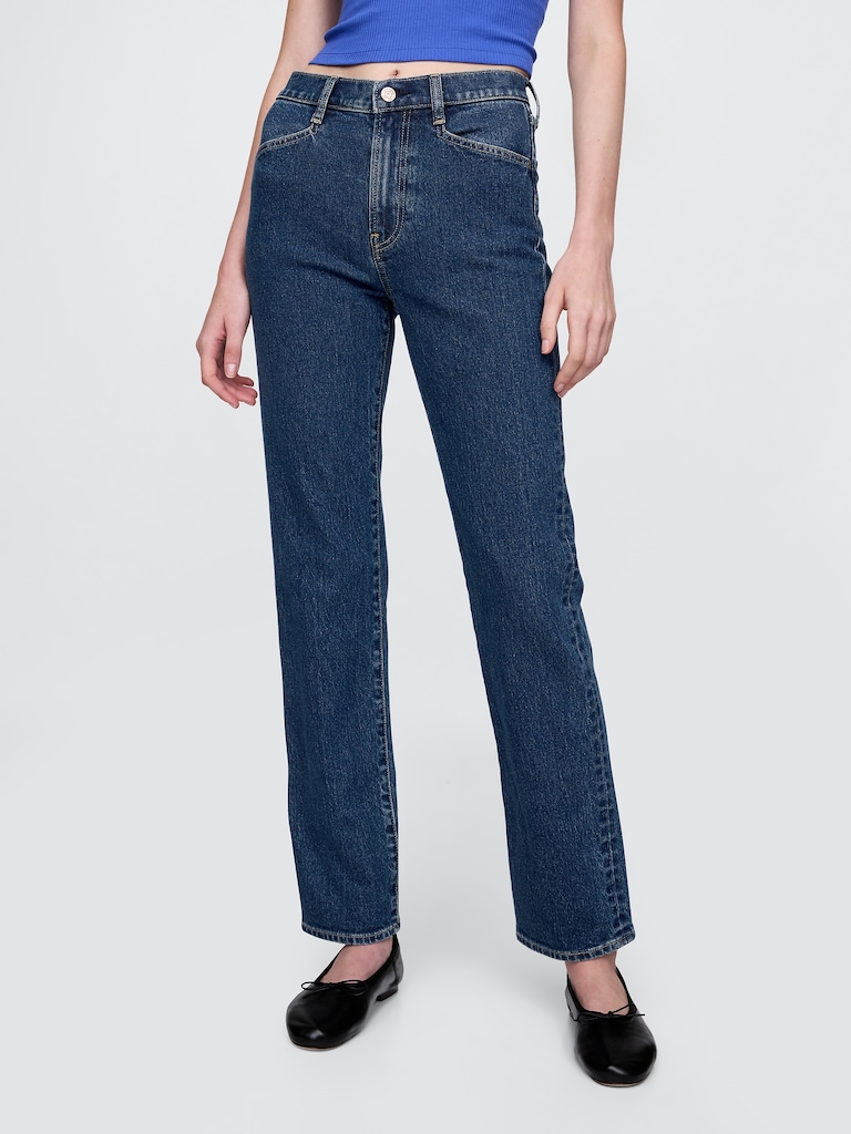 High Rise '90s Slim Straight Jeans