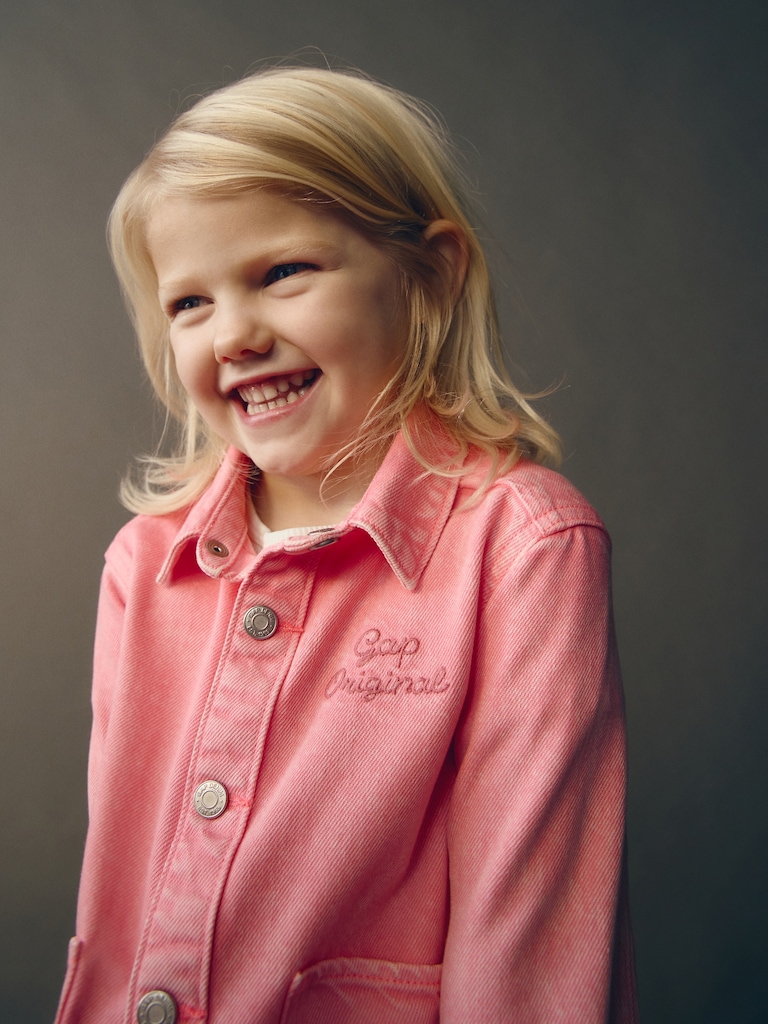 Baby & Toddler UltraSoft Denim Logo Chore Jacket