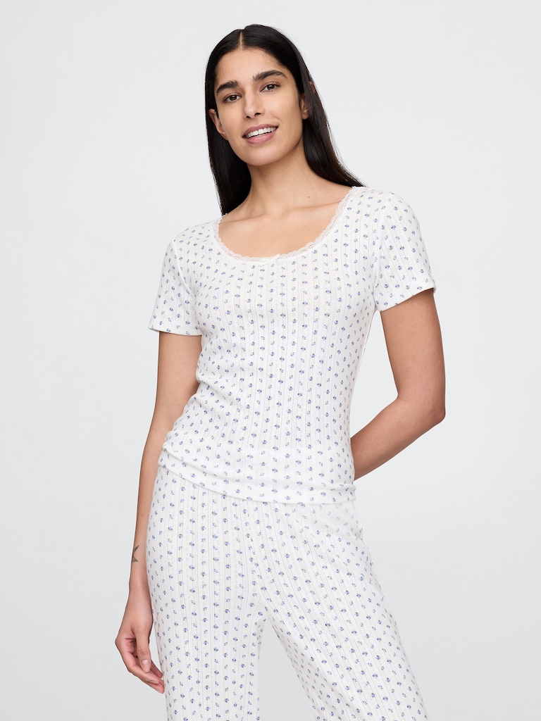 Pointelle PJ Top
