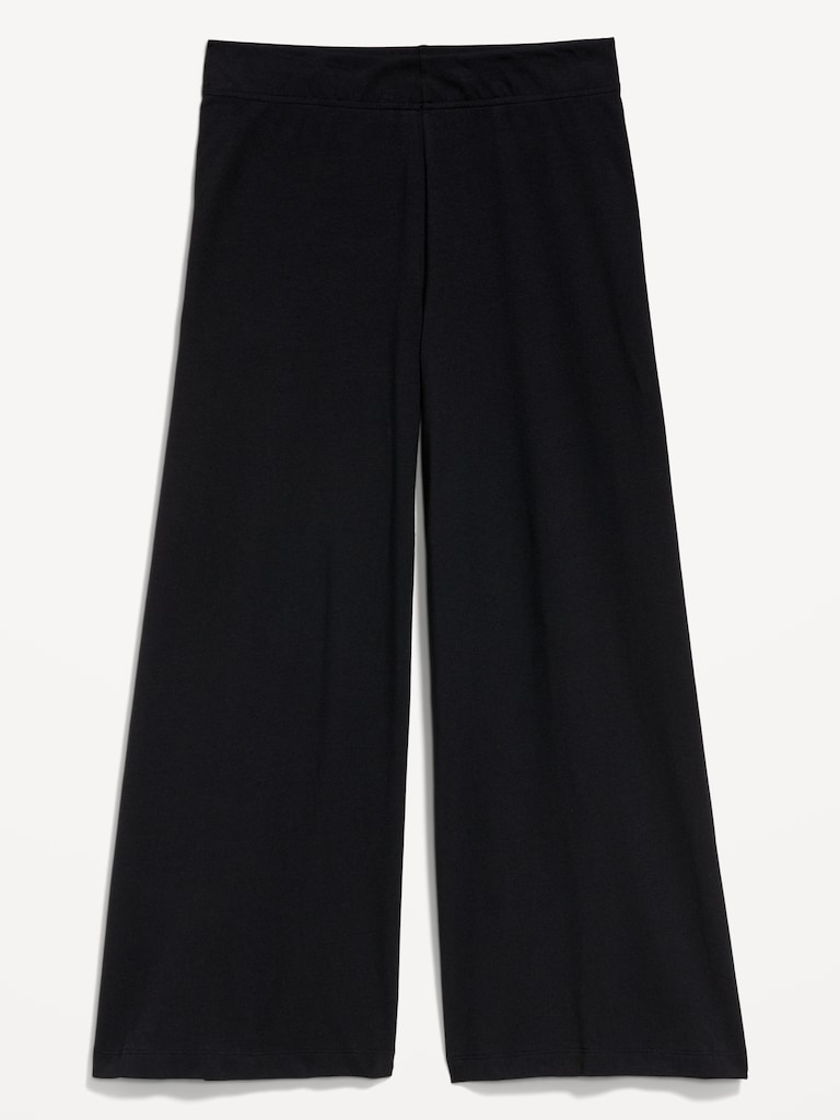 High-Waisted Fashion Wide-Leg Cropped Leggings