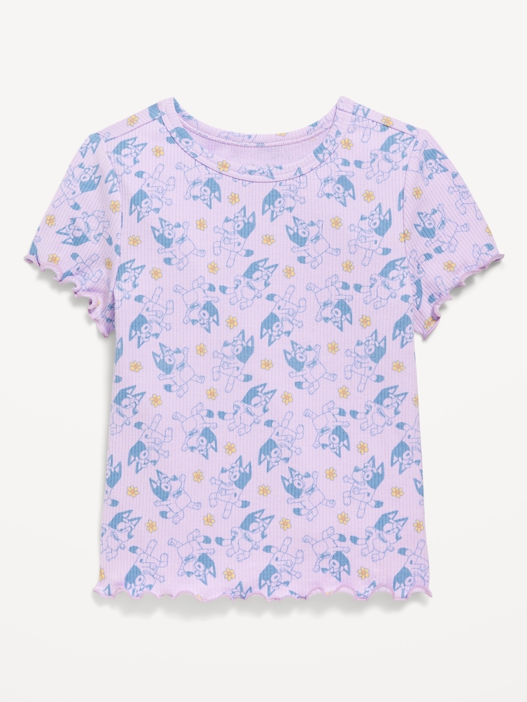 Bluey™ Ribbed Graphic T-Shirt for Toddler Girls