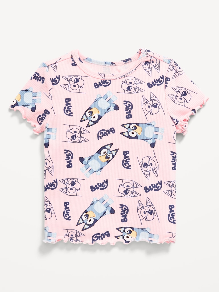 Bluey™ Ribbed Graphic T-Shirt for Toddler Girls