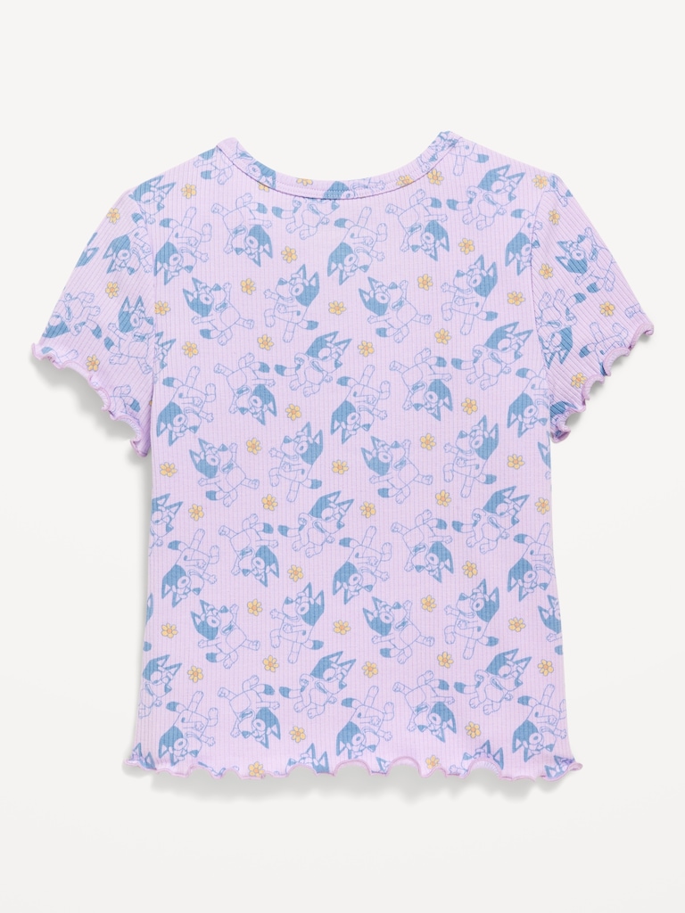 Bluey™ Ribbed Graphic T-Shirt for Toddler Girls