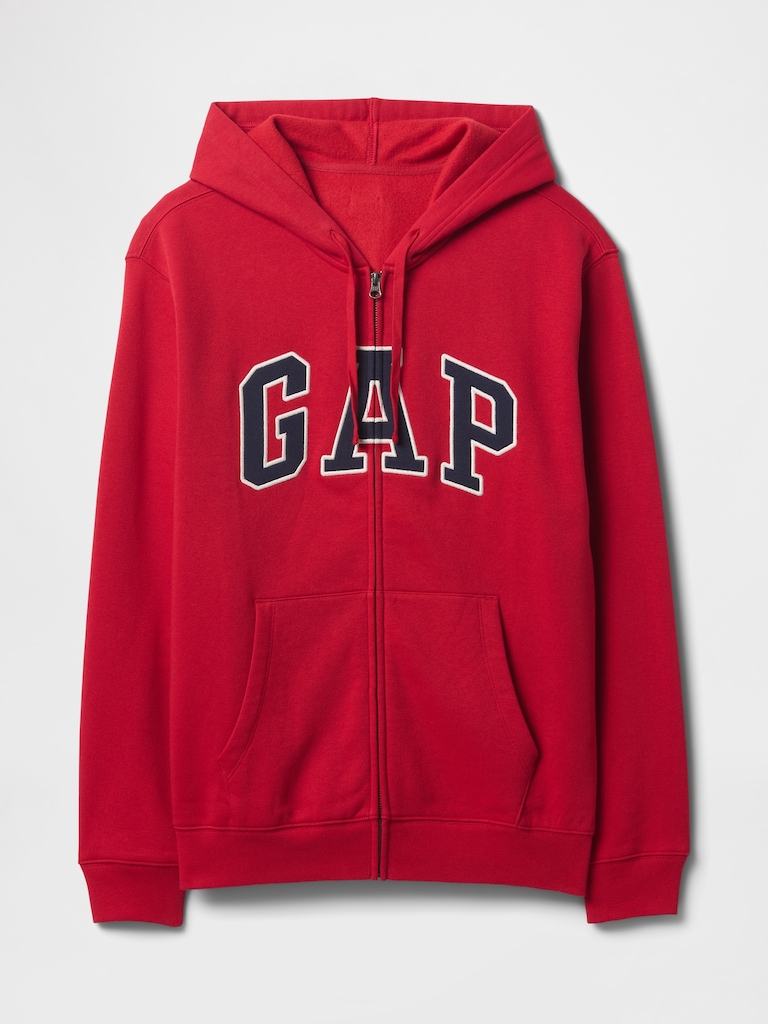 Relaxed Gap Logo Zip Hoodie