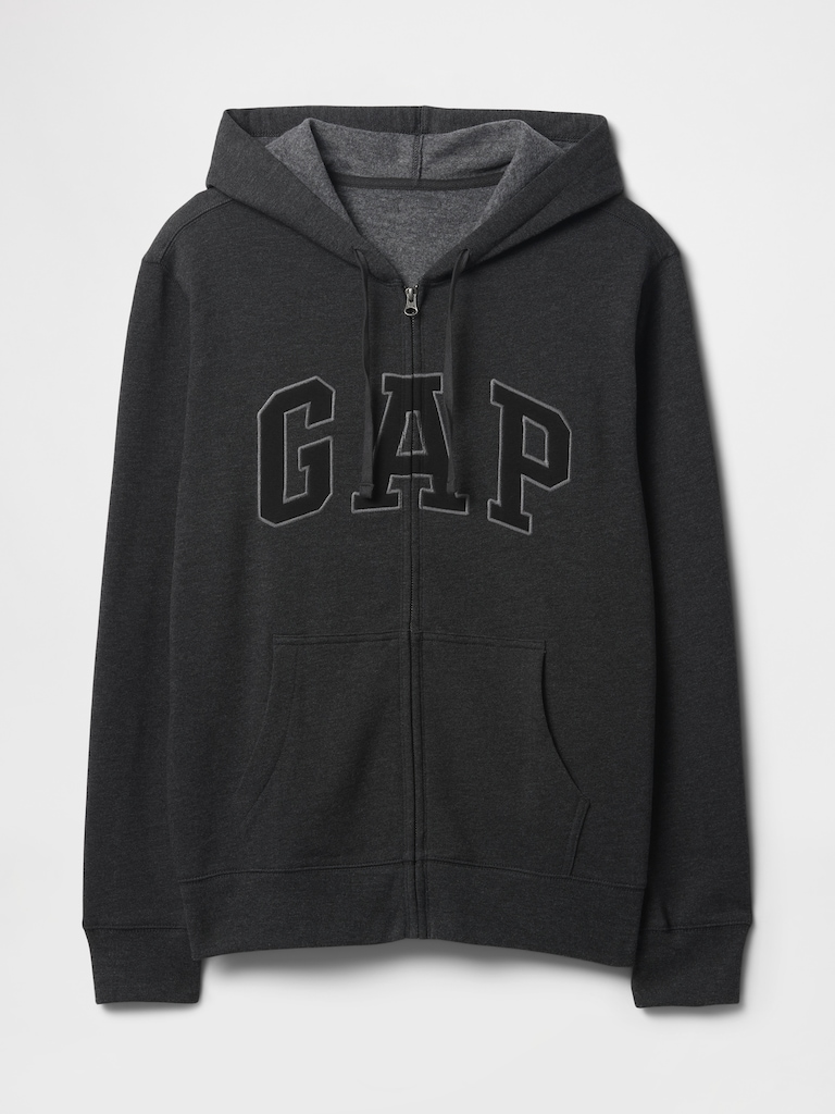 Relaxed Gap Logo Zip Hoodie