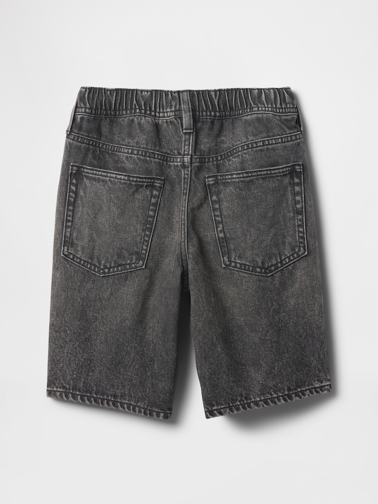 Kids Pull-On Loose Denim Shorts