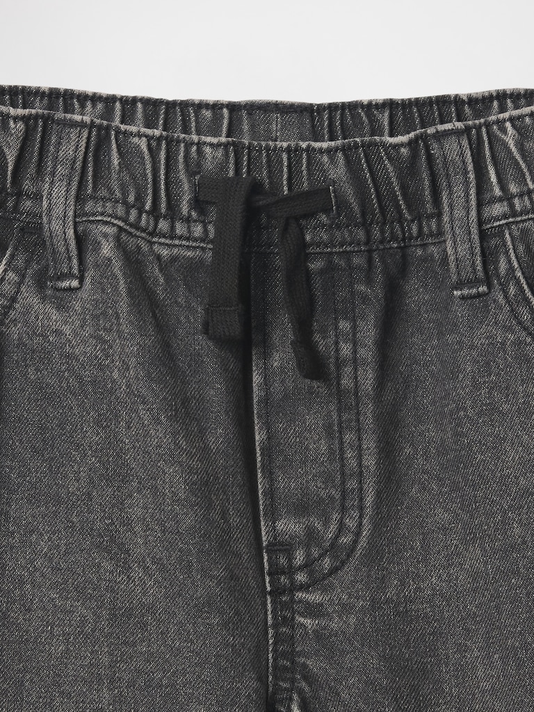 Kids Pull-On Loose Denim Shorts