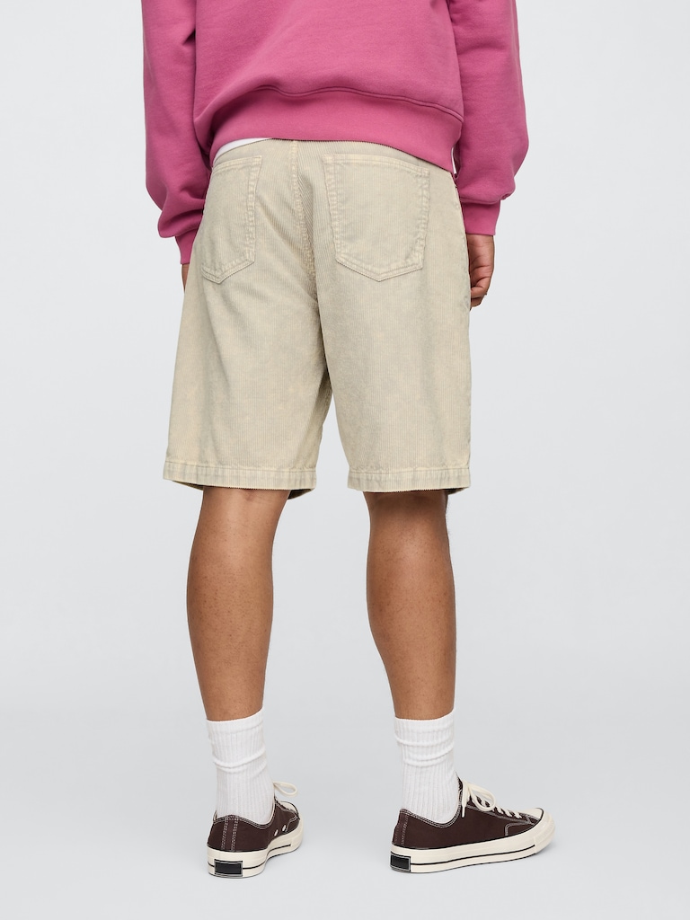 Washed Corduroy Shorts
