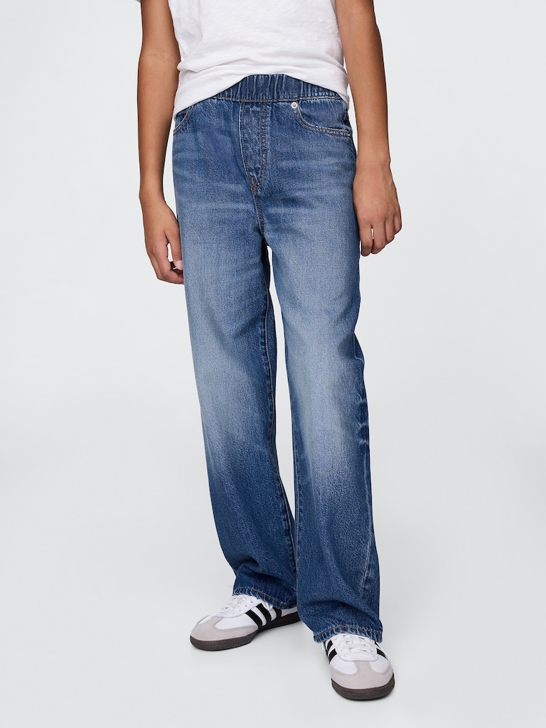 Kids UltraSoft Pull-On Baggy Jeans