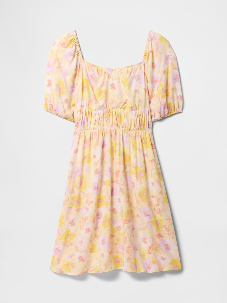 Sweetheart Puff Sleeve Mini Dress