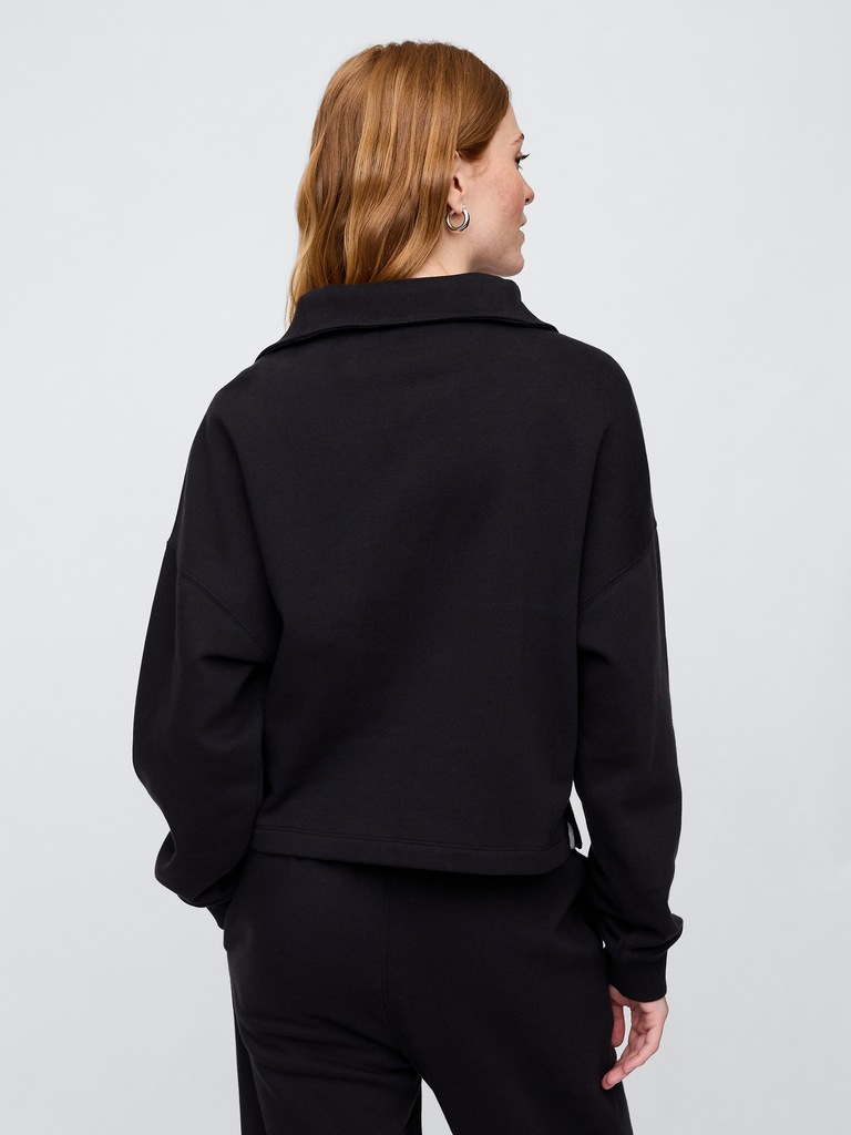 Relaxed Quarter-Zip Sweatshirt