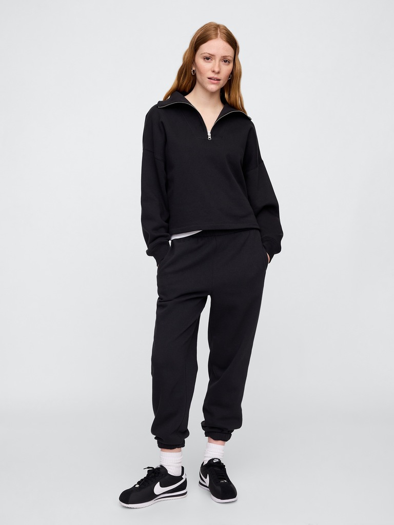 Relaxed Quarter-Zip Sweatshirt