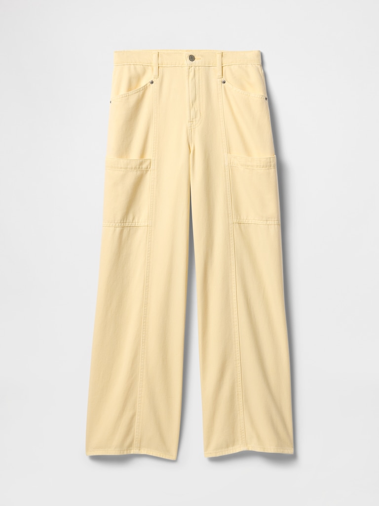 Mid Rise SuperSoft Baggy Utility Jeans