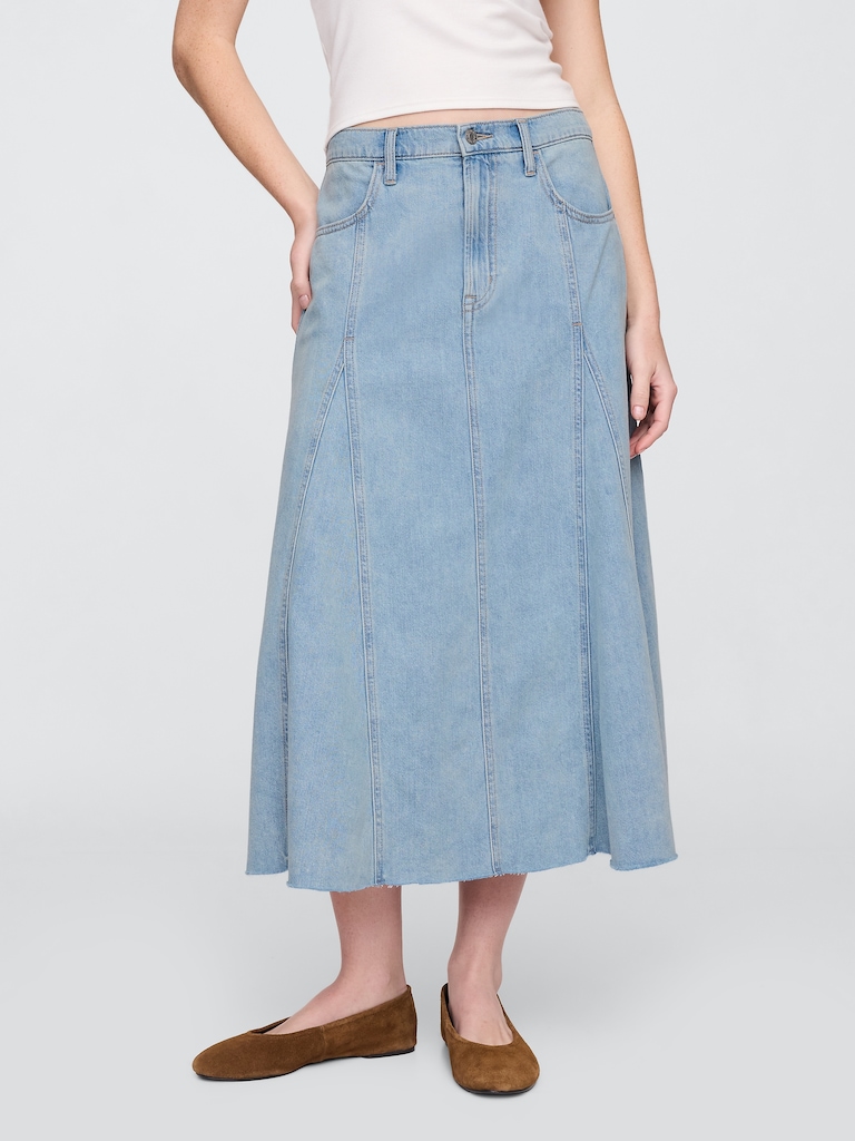 SuperSoft Denim Maxi Skirt