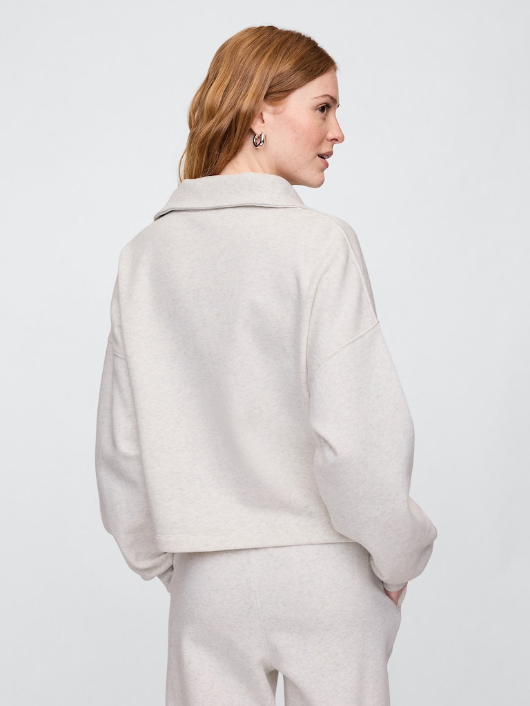 Oversized Quarter-Zip Sweatshirt