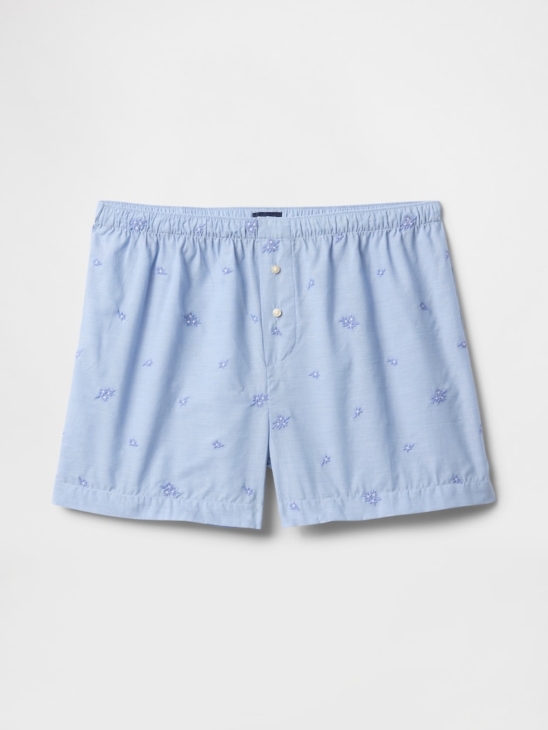 Embroidered PJ Boxer Shorts