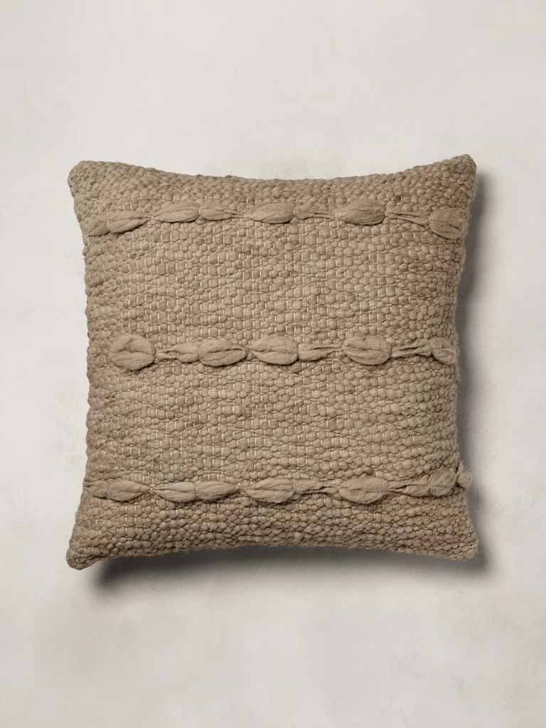 Hand-Carded Merino Pillow