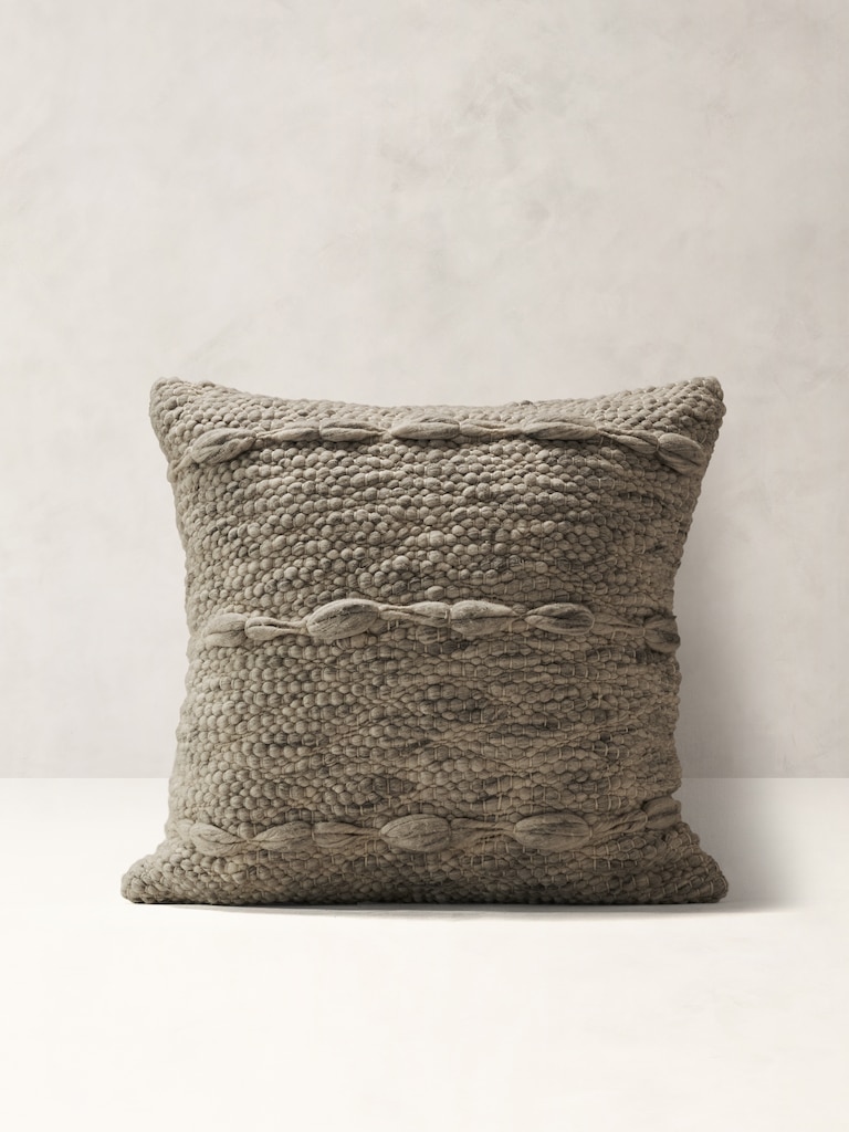 Hand-Carded Merino Pillow