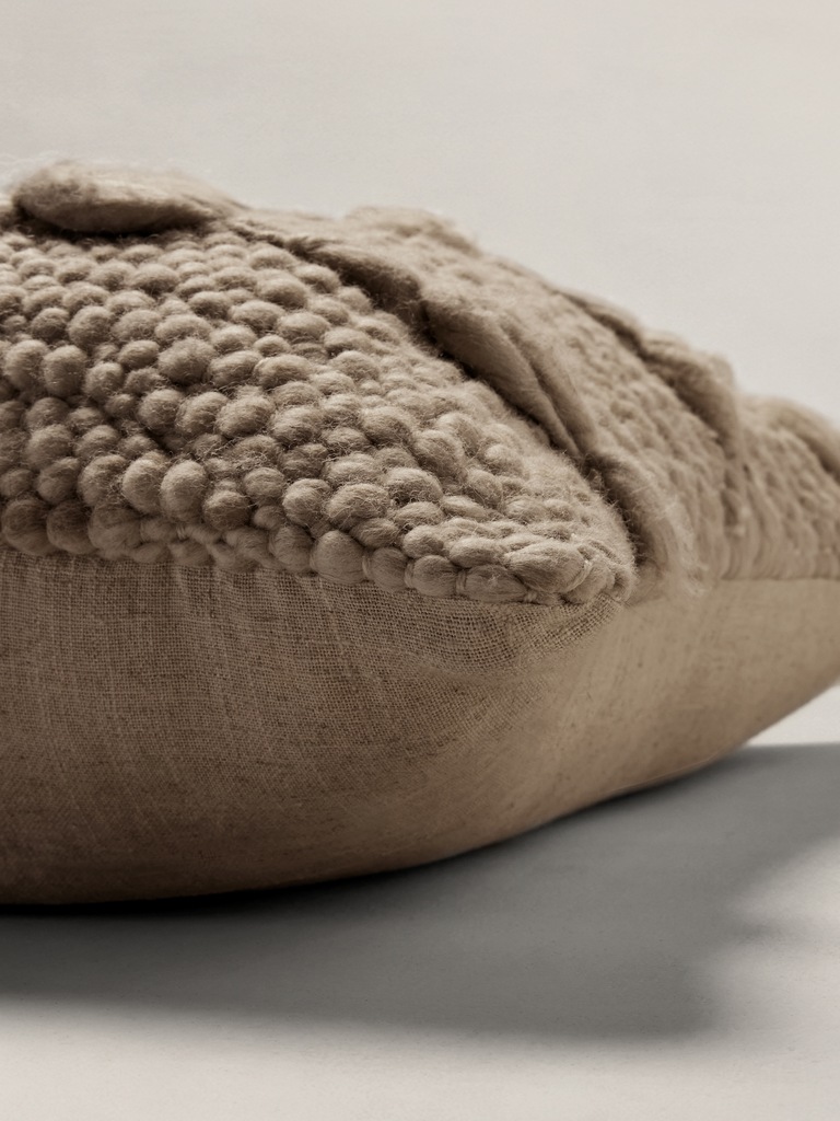 Hand-Carded Merino Pillow