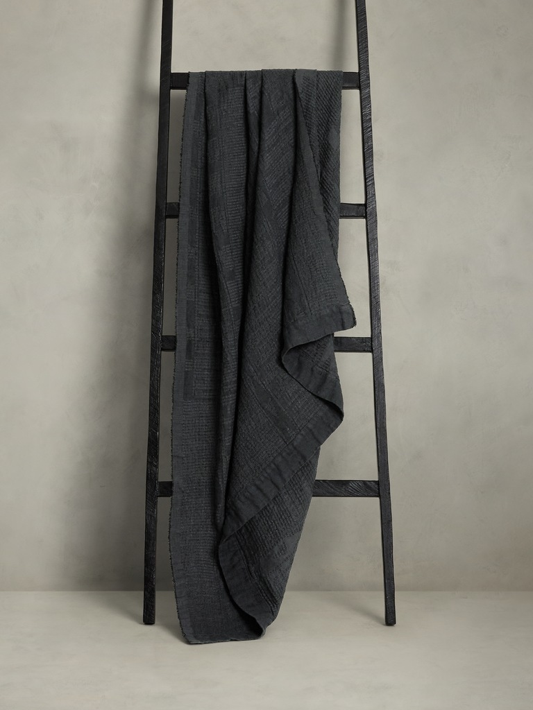 Linen Jacquard Throw