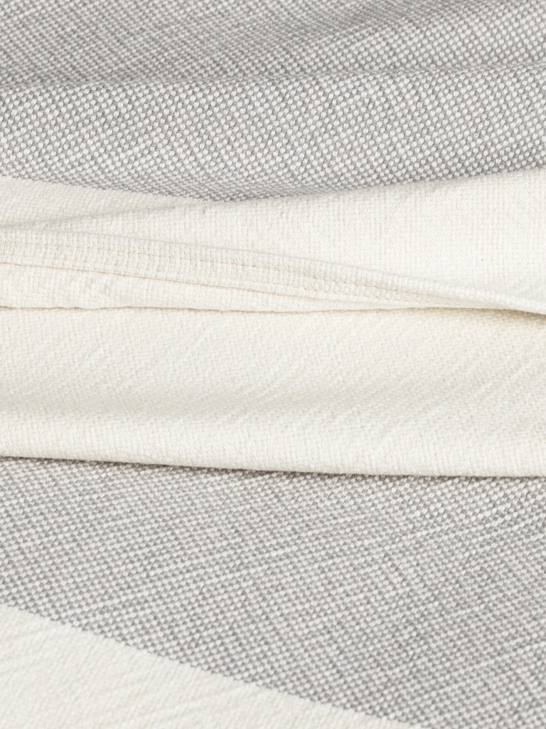 Wide-Stripe Cotton Blanket