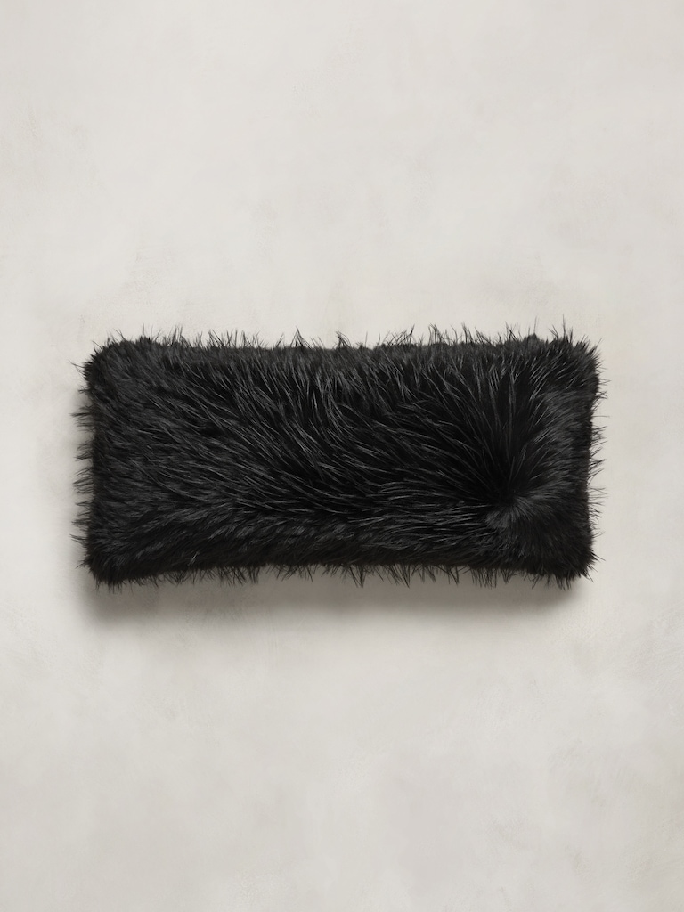 Tipped Faux Fur Pillow