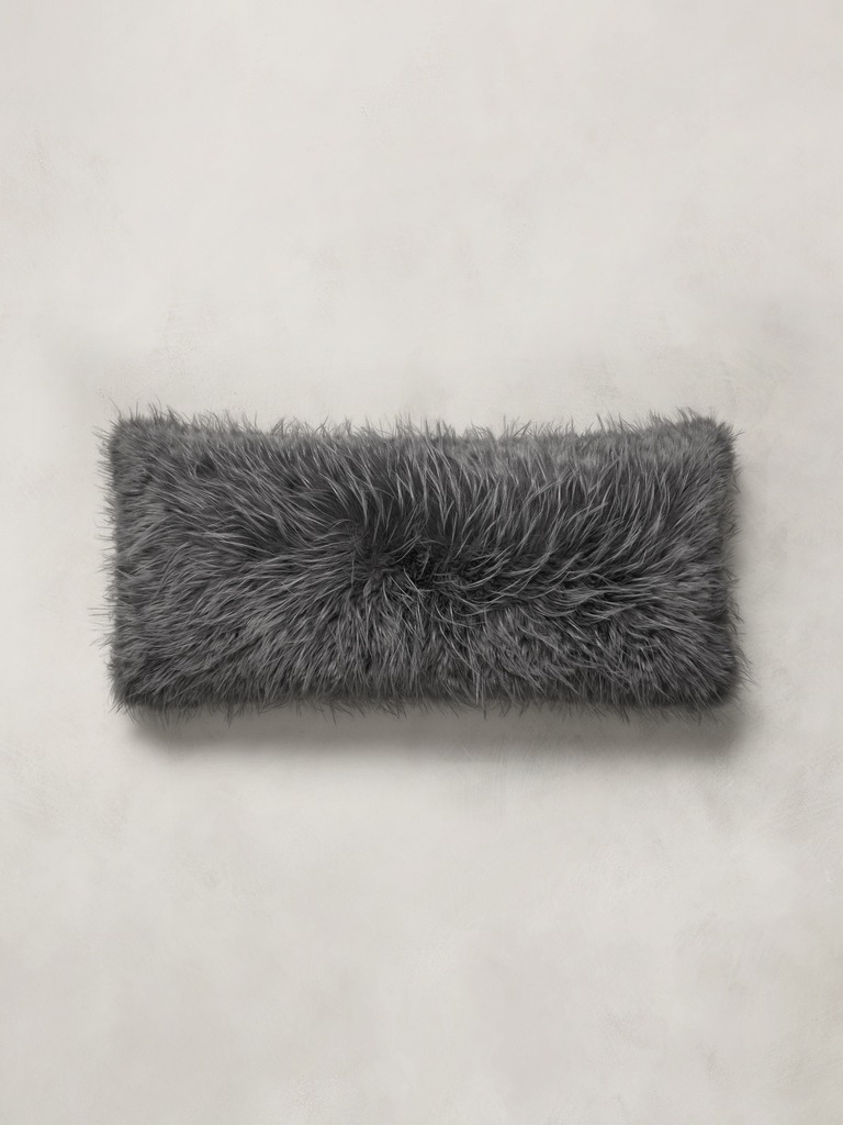 Tipped Faux Fur Pillow