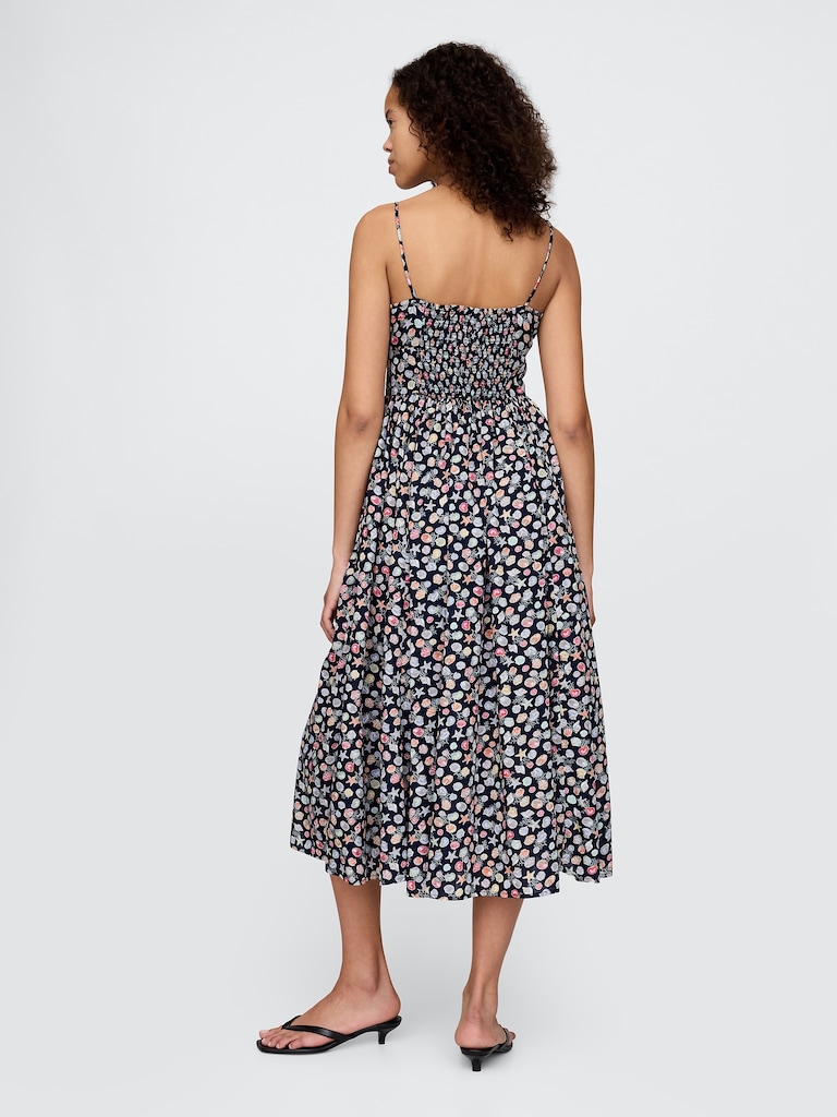 Tie-Strap Cami Midi Dress