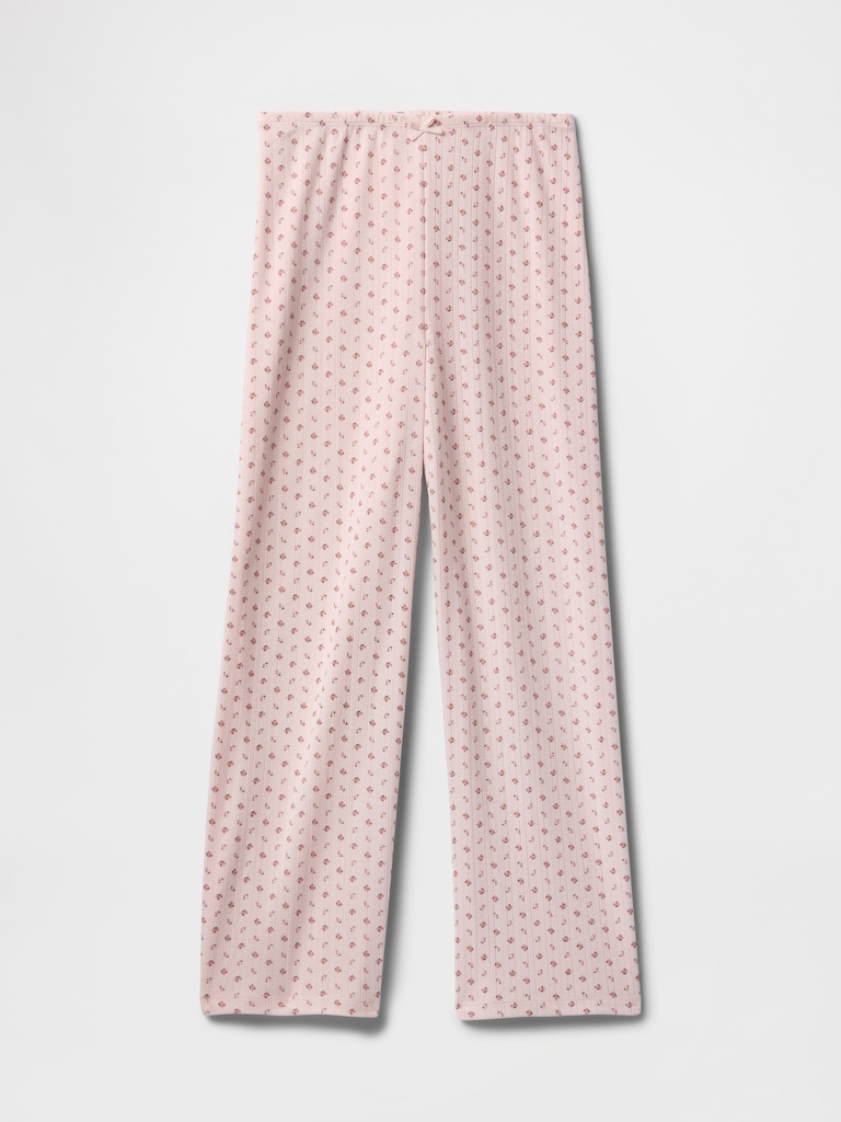 Pointelle Crop PJ Pants