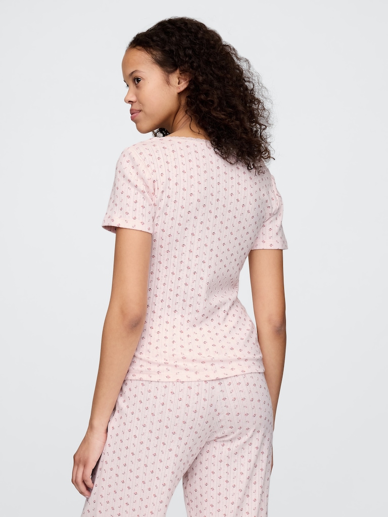 Pointelle PJ Top