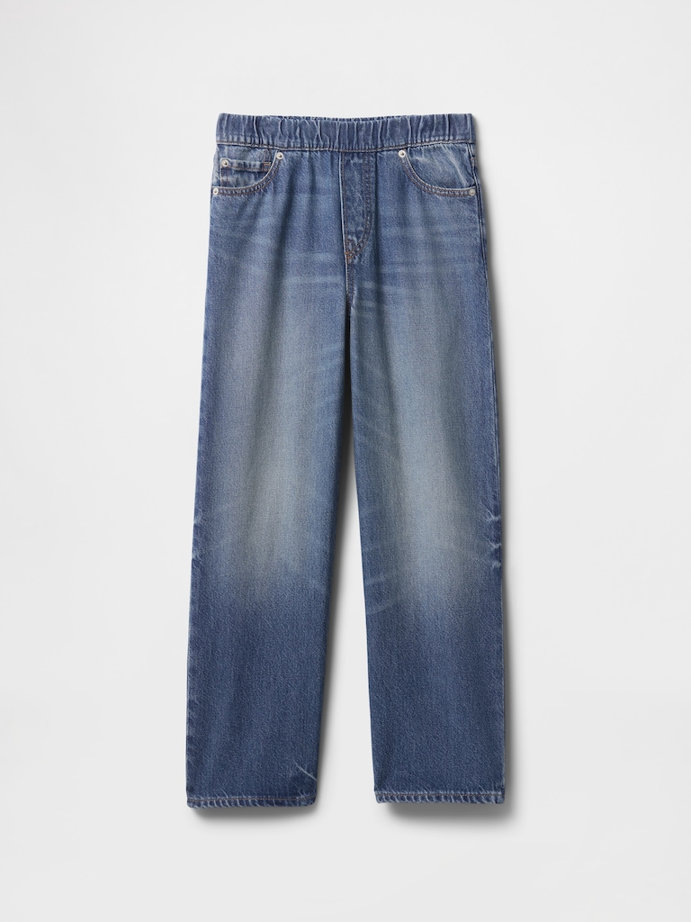 Kids UltraSoft Pull-On Baggy Jeans