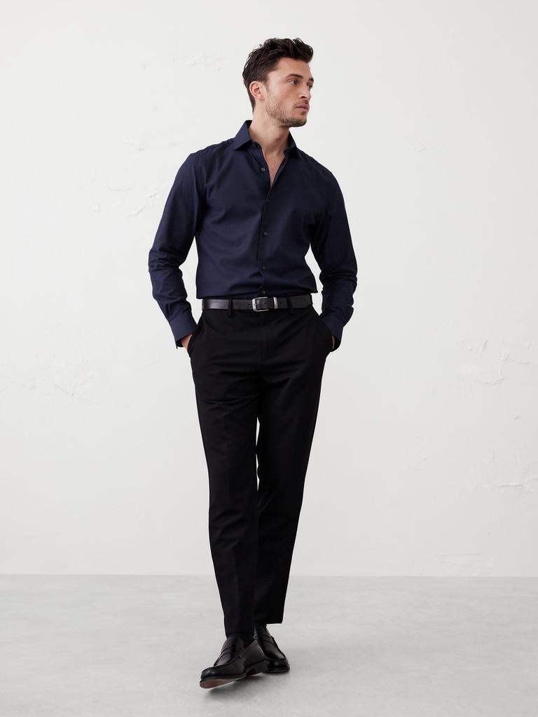 Slim-Fit Dobby Dress Shirt